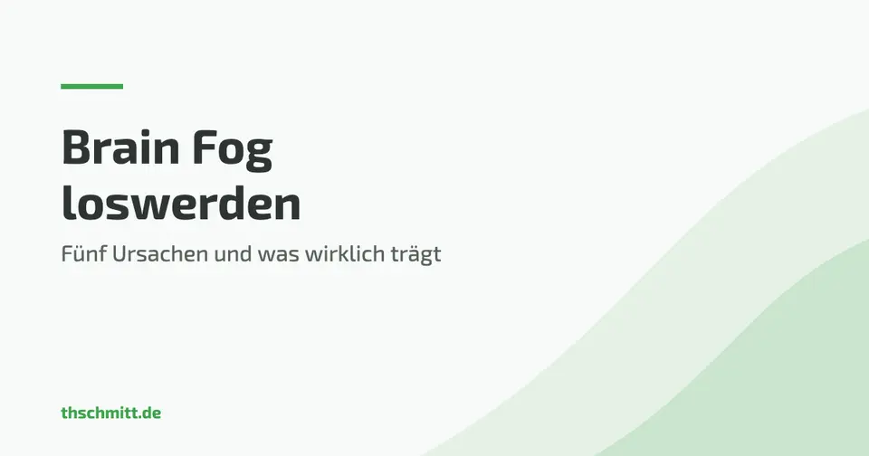 Brain Fog loswerden — fünf Ursachen und was wirklich trägt
